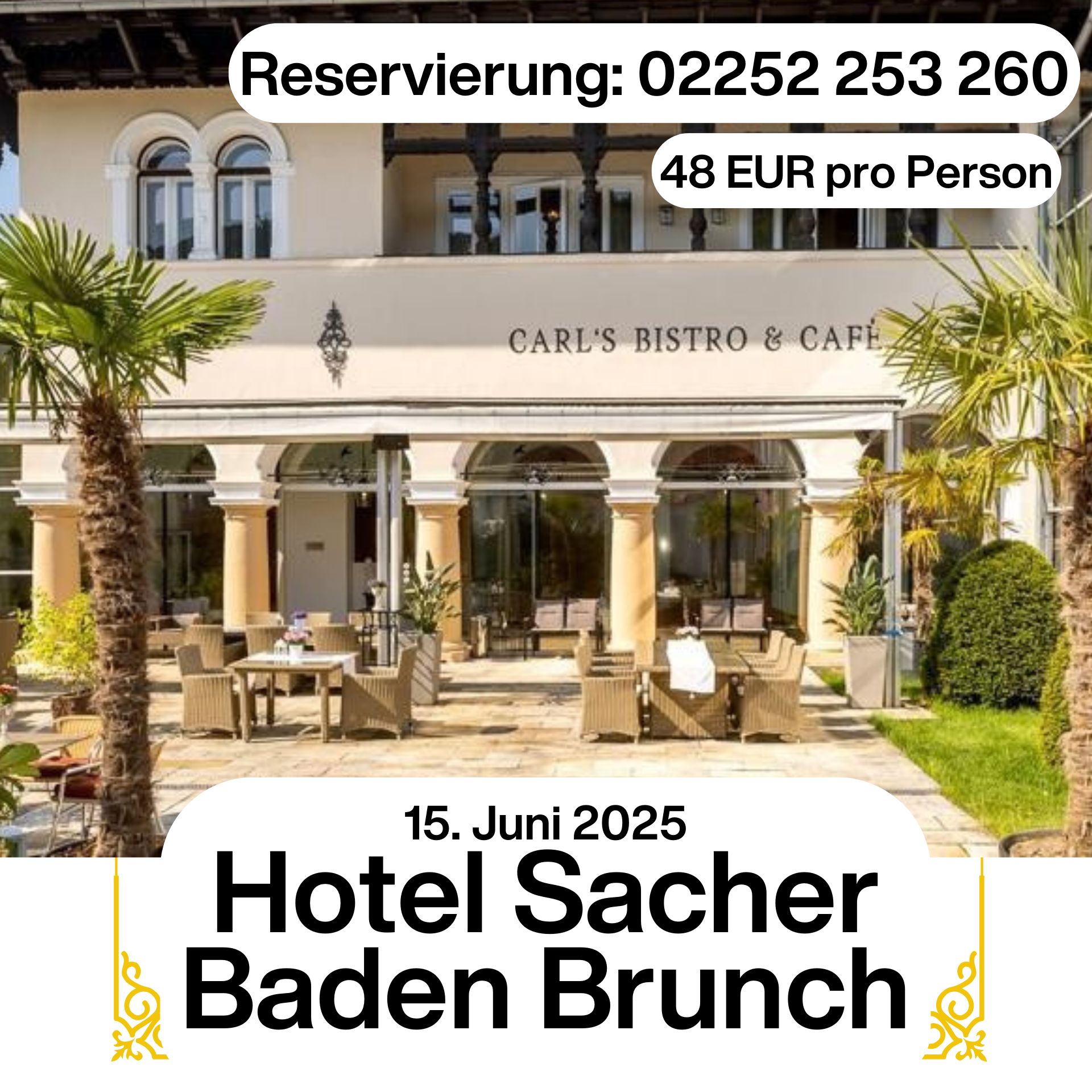 Brunch im Hotel Sacher Baden 1 Hotel Sacher Baden - Doppelzimmer